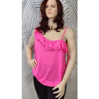 George csini élénk pink fodros moletti felső 