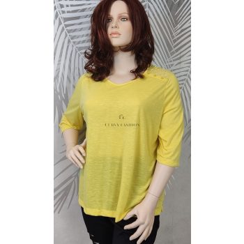 Anthology energikus és divatos napsárga moletti tunika 