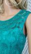 Friss és energikus türkiz csipkés felső 