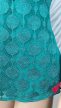 Friss és energikus türkiz csipkés felső 