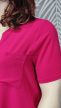 Élénk, stílusos fukszia színű molett blúz