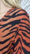 Vadító és nőies tigrismintás ruha 