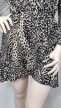 Vadító bézs-fekete leopárd mintás molett ruha 