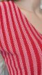 Zara piros csíkos masnis ruha 