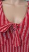 Zara piros csíkos masnis ruha 