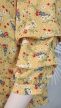 Nőies mustársárga virágmintás molett blúz  