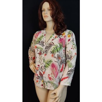 George csinos virágmintás plus size blúz 