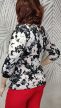 Romantikus redőzött virágmintás molett felső