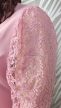 Romantikus rózsaszín csipkés plus size felső