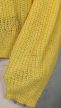 Élénksárga kötött nagyméretű pulóver 