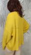 Élénksárga kötött nagyméretű pulóver 
