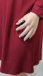 Nőies, elegáns bordó molett ruha 