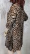 Papaya csinos leopárdmintás nagyméretű ruha 