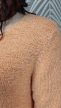 Csinos barack színű kötött molett pulóver 