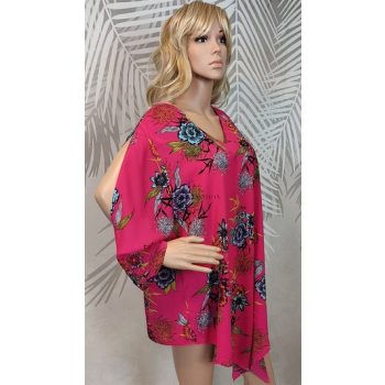 George csinos fukszia színű virágmintás felső 