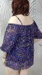 MS Mode lila állatmintás molett felső 