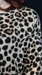 Stílusos leopárdmintás kényelmes molett tunika 