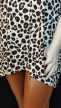 Stílusos leopárdmintás kényelmes molett tunika 