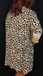 Stílusos leopárdmintás kényelmes molett tunika 