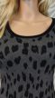 George leopárdmintás szürke-fekete kötött ruha 
