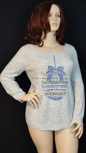 George karácsonyi mintás molett pulóver 