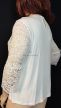 Divatos Next csipkés fehér molett felső 