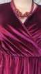 Pink Clove bordó bársony alkalmi molett ruha 