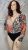 River Island csillogós átlapolt plus size body 