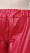Élénk piros bőrhatású plus size nadrág 