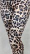 Leopárdmintás szaggatott plus size legging 