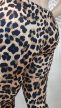 Leopárdmintás szaggatott plus size legging 