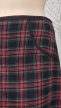 Piros-fekete skót kockás molett szoknya