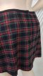 Piros-fekete skót kockás molett szoknya
