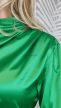 Shein smaragdzöld szatén ruha 
