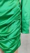 Shein smaragdzöld szatén ruha 