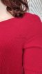 ZANZEA bordó kötött masnis molett tunika 