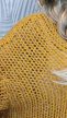 TU sárga kötött kardigán
