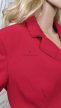 Csinos piros karcsúsított fazonú női blézer 