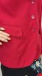 Csinos piros karcsúsított fazonú női blézer 