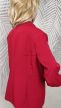 Csinos piros karcsúsított fazonú női blézer 