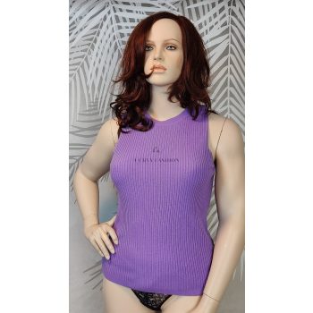 Tu lila bordázott molett felső 