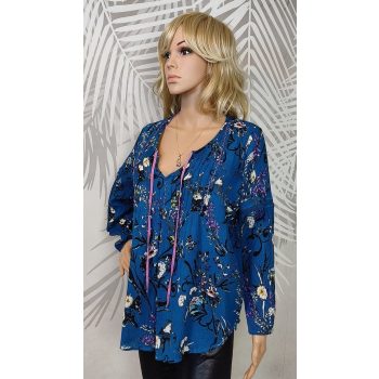 Kék virágmintás Joe Browns csinos blúz 