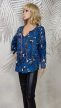 Kék virágmintás Joe Browns csinos blúz 
