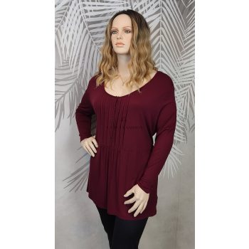 Bonprix bordó plus size tunika 
