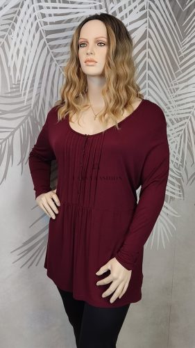 Bonprix bordó plus size tunika 