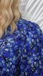 Next kék virágos csinos ruha molett méretben 