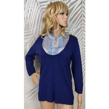   Csinos kötött pulóver áttetsző betéttel New York & Companytól 