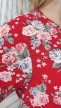Piros virágos romantikus H&M ruha 