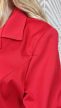 Nőies piros béleletlen blézer 