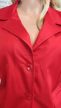 Nőies piros béleletlen blézer 